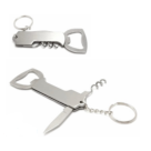 ABRIDOR/SACARROLHA INOX CHAVEIRO